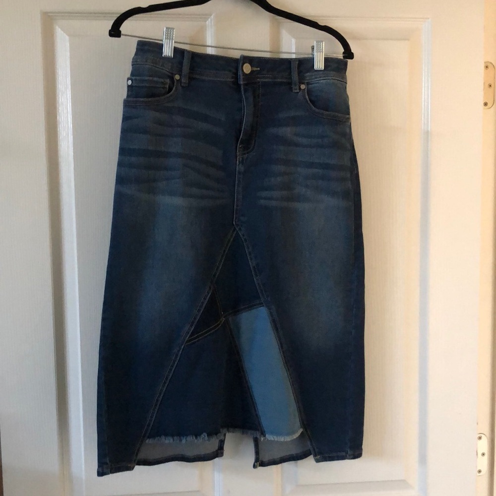 Denim Patchwork skirt